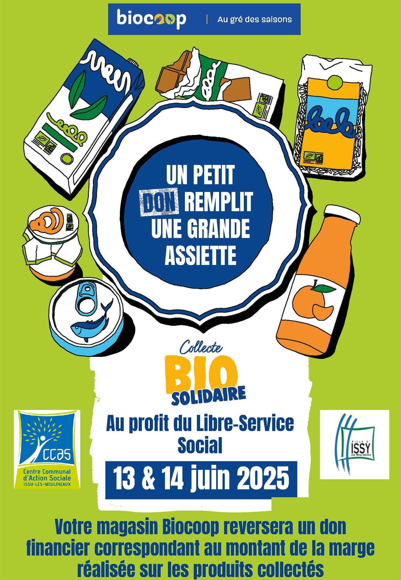 Collecte Bio Solidaire dans votre magasin !