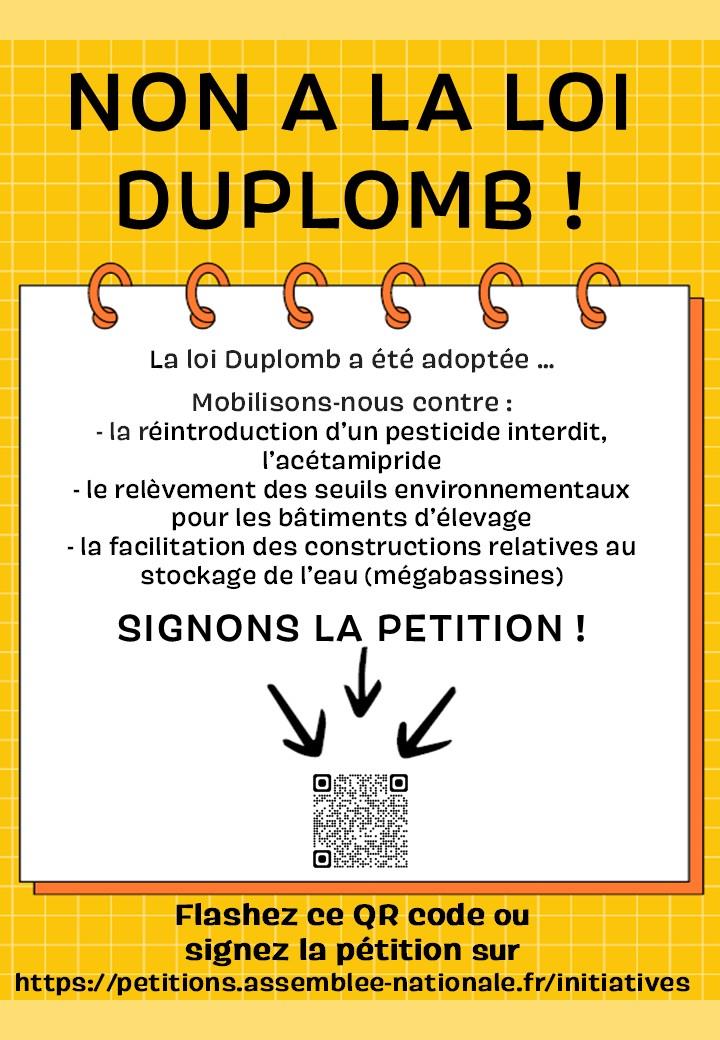 NON A LA LOI DUPLOMB !