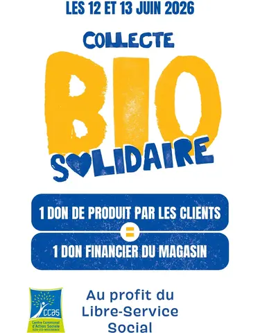 Collecte solidaire 12 & 13 juin 2026 !