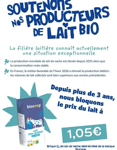 Soutenons nos producteurs de lait bio !