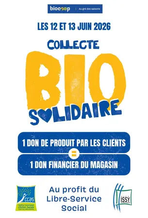 Collecte solidaire 12 & 13 juin 2026 !
