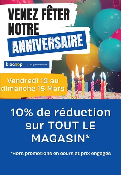- 10% sur tout le magasin !