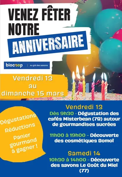 Fêtons ensemble les 6 ans du magasin !